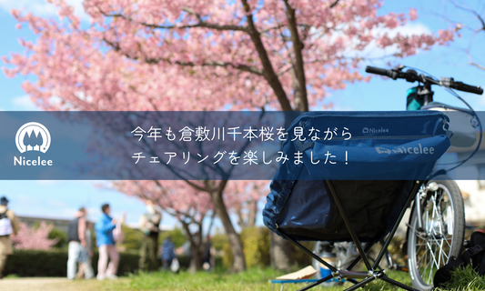 今年も倉敷川千本桜を見ながらチェアリングを楽しみました！